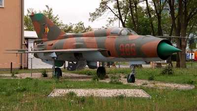 Photo ID 107377 by Stephan Sarich. East Germany Air Force Mikoyan Gurevich MiG 21SPS K, 986