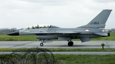 Photo ID 111017 by Joop de Groot. Netherlands Air Force General Dynamics F 16B Fighting Falcon, J 263