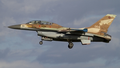 Photo ID 120780 by Claudio Tramontin. Israel Air Force General Dynamics F 16B Fighting Falcon, 004