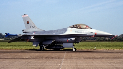 Photo ID 159117 by Carl Brent. Netherlands Air Force General Dynamics F 16A Fighting Falcon, J 212