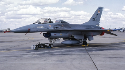 Photo ID 229993 by Gerrit Kok Collection. USA Air Force General Dynamics F 16B Fighting Falcon, 78 0093