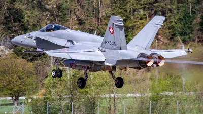 Photo ID 283000 by Agata Maria Weksej. Switzerland Air Force McDonnell Douglas F A 18C Hornet, J 5005