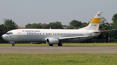 Photo ID 283181 by Fadhil Ramadhan. Indonesia Air Force Boeing 737 4U3, A 7306
