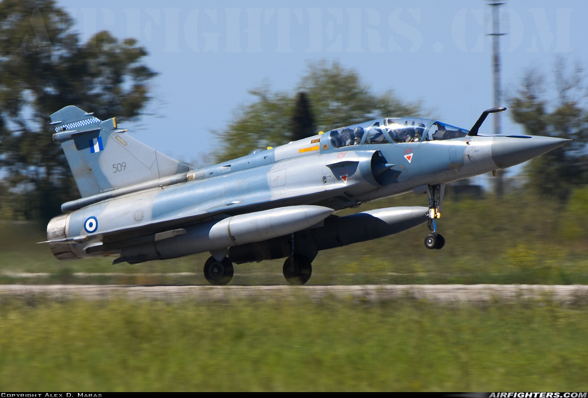 Photo ID 283101 by Alex D. Maras. Greece Air Force Dassault Mirage 2000 5BG, 509