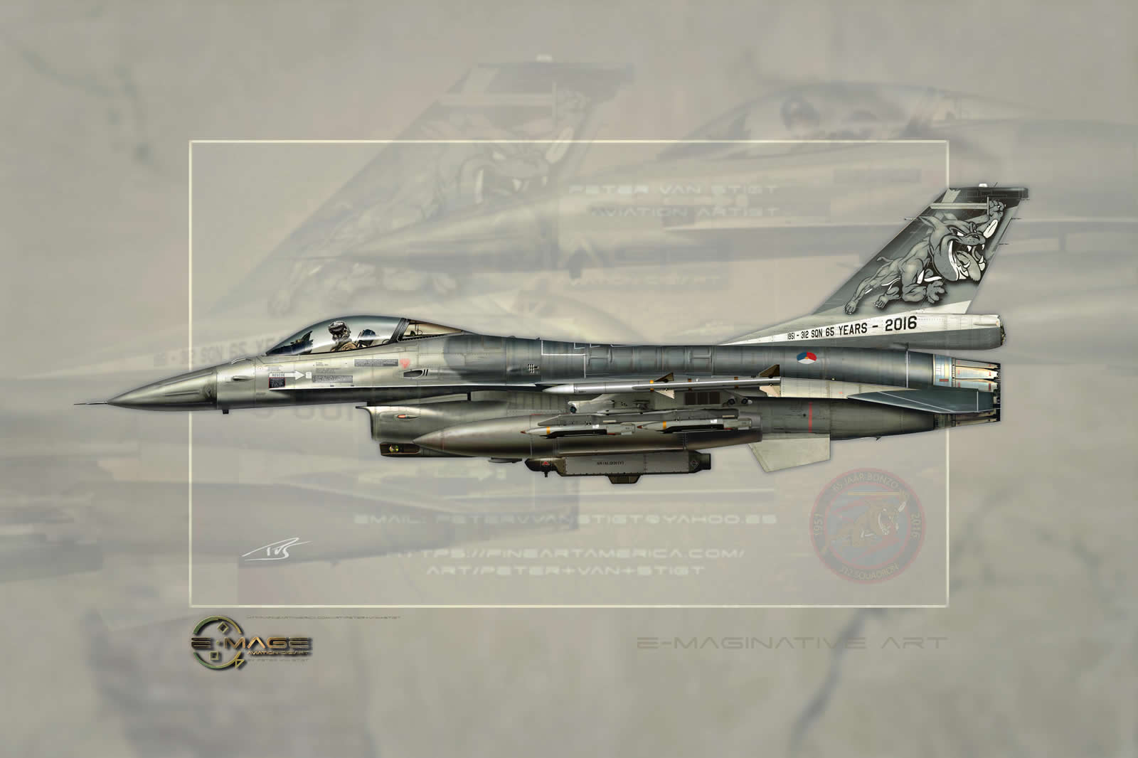 J-001 Special Tail F-16 Profile