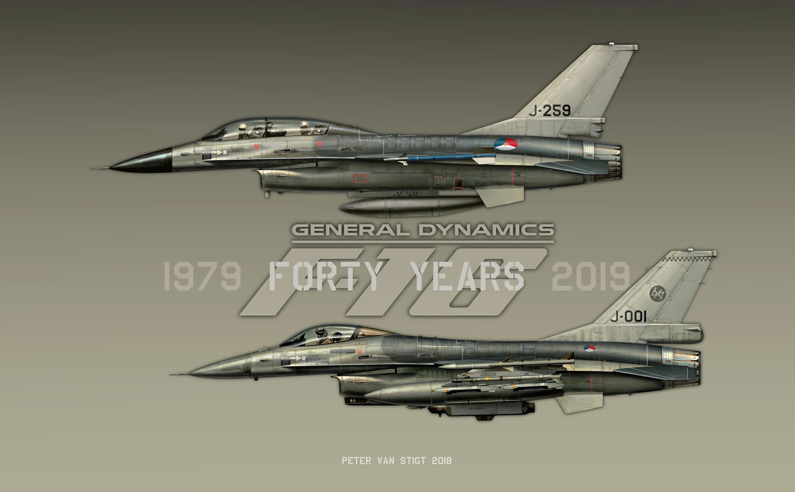 J-259 and J-001 Forty Years F-16 Profile