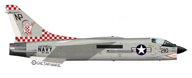 USN F-8J, VF-24, Alameda