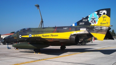 Photo ID 80559 by Stamatis Alipasalis. Greece Air Force McDonnell Douglas RF 4E Phantom II, 7487