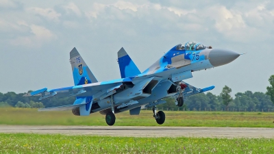 Photo ID 80293 by Medvedenko Oleg. Ukraine Air Force Sukhoi Su 27UB,  