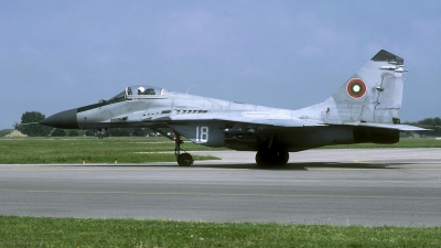 Photo ID 81912 by Joop de Groot. Bulgaria Air Force Mikoyan Gurevich MiG 29A 9 12A, 18