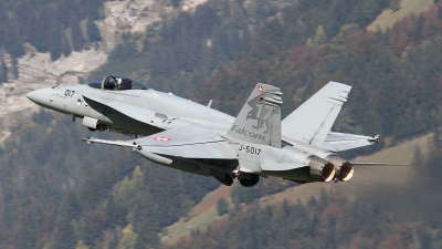 Photo ID 84172 by Lars Kitschke. Switzerland Air Force McDonnell Douglas F A 18C Hornet, J 5017
