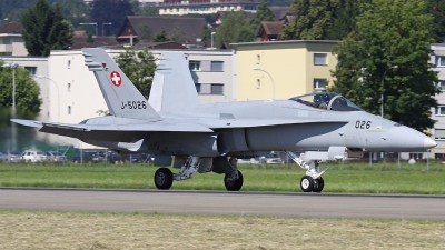 Photo ID 84937 by Andreas Weber. Switzerland Air Force McDonnell Douglas F A 18C Hornet, J 5026
