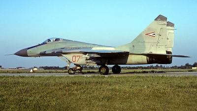 Photo ID 86863 by Carl Brent. Hungary Air Force Mikoyan Gurevich MiG 29B 9 12A, 07