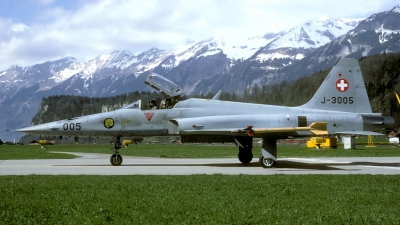 Photo ID 87406 by Joop de Groot. Switzerland Air Force Northrop F 5E Tiger II, J 3005