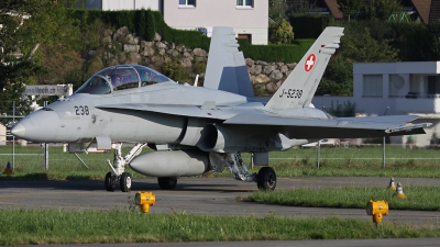 Photo ID 89768 by Andreas Weber. Switzerland Air Force McDonnell Douglas F A 18D Hornet, J 5238