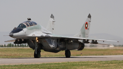 Photo ID 89382 by Paul Newbold. Bulgaria Air Force Mikoyan Gurevich MiG 29UB 9 51, 14