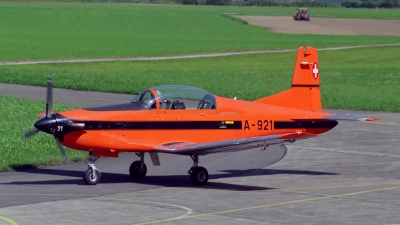 Photo ID 100137 by Sven Zimmermann. Switzerland Air Force Pilatus PC 7 Turbo Trainer, A 921