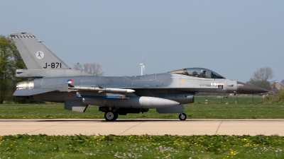 Photo ID 93252 by Jan Eenling. Netherlands Air Force General Dynamics F 16AM Fighting Falcon, J 871