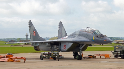 Photo ID 94377 by Chris Albutt. Poland Air Force Mikoyan Gurevich MiG 29UB 9 51, 15
