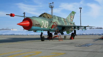 Photo ID 93453 by Georgi Petkov. Bulgaria Air Force Mikoyan Gurevich MiG 21bis, 243