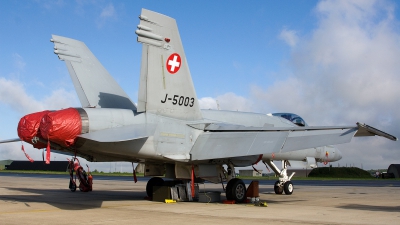 Photo ID 95586 by Jan Eenling. Switzerland Air Force McDonnell Douglas F A 18C Hornet, J 5003