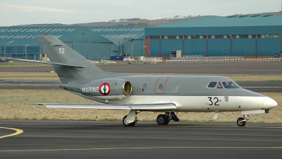 Photo ID 12535 by David Townsend. France Navy Dassault Falcon 10MER, 32