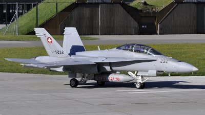 Photo ID 99279 by Stephan Franke - Fighter-Wings. Switzerland Air Force McDonnell Douglas F A 18D Hornet, J 5232