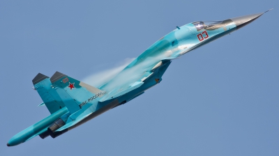 Photo ID 104313 by Jan Suchanek. Russia Air Force Sukhoi Su 34 Fullback, 03 RED