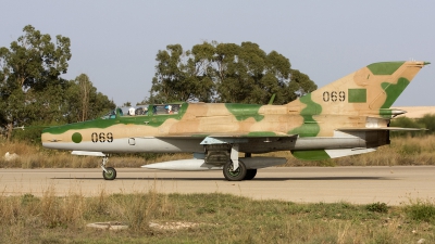 Photo ID 13439 by Chris Lofting. Libya Air Force Mikoyan Gurevich MiG 21UM, 069