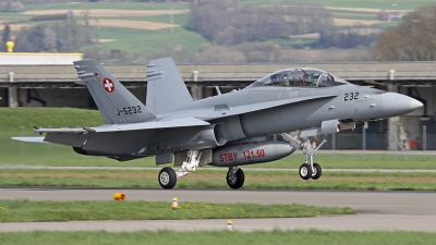 Photo ID 104805 by Andreas Weber. Switzerland Air Force McDonnell Douglas F A 18D Hornet, J 5232