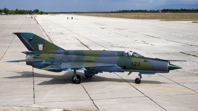 Photo ID 13507 by Chris Lofting. Croatia Air Force Mikoyan Gurevich MiG 21bisD, 120