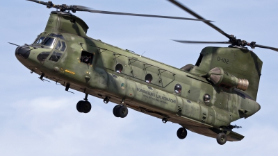 Photo ID 105233 by Niels Roman / VORTEX-images. Netherlands Air Force Boeing Vertol CH 47D Chinook, D 102