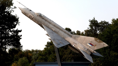 Photo ID 105591 by Carl Brent. Serbia Air Force Mikoyan Gurevich MiG 21M, 22813