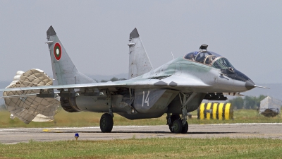 Photo ID 106766 by Nikos A. Ziros. Bulgaria Air Force Mikoyan Gurevich MiG 29UB 9 51, 14