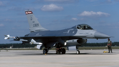 Photo ID 106928 by David F. Brown. USA Air Force General Dynamics F 16A ADF Fighting Falcon, 82 0929