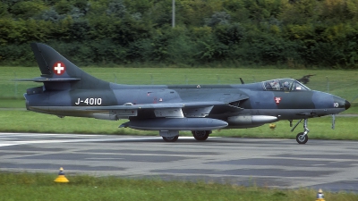Photo ID 107522 by Rainer Mueller. Switzerland Air Force Hawker Hunter F58, J 4010