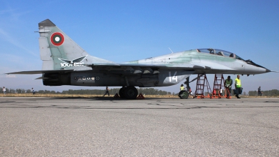 Photo ID 108292 by Stamatis Alipasalis. Bulgaria Air Force Mikoyan Gurevich MiG 29UB 9 51, 14