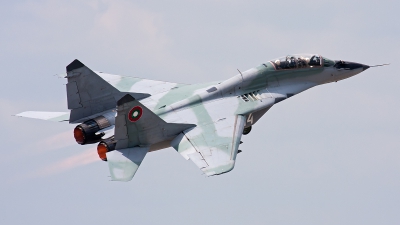 Photo ID 108508 by Anton Balakchiev. Bulgaria Air Force Mikoyan Gurevich MiG 29UB 9 51, 14