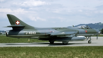 Photo ID 109027 by Joop de Groot. Switzerland Air Force Hawker Hunter F58, J 4043