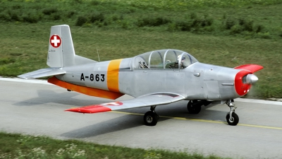 Photo ID 109177 by Joop de Groot. Switzerland Air Force Pilatus P 3 05, A 863