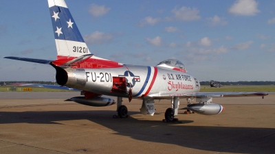 Photo ID 109997 by David F. Brown. Private Valiant Air Command North American F 86F Sabre, NX86FR