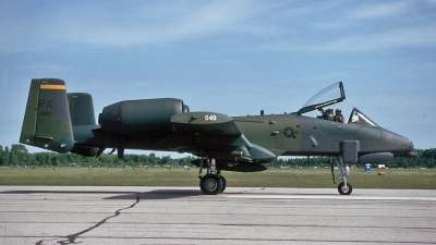 Photo ID 110206 by David F. Brown. USA Air Force Fairchild A 10A Thunderbolt II, 81 0940