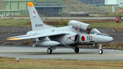 Photo ID 111125 by Carl Brent. Japan Air Force Kawasaki T 4, 36 5707