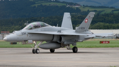 Photo ID 111057 by Andreas Weber. Switzerland Air Force McDonnell Douglas F A 18D Hornet, J 5234