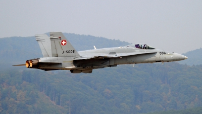 Photo ID 111265 by Agata Maria Weksej. Switzerland Air Force McDonnell Douglas F A 18C Hornet, J 5006