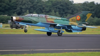Photo ID 14401 by Frank Noort. Romania Air Force Mikoyan Gurevich MiG 21UM Lancer B, 9501