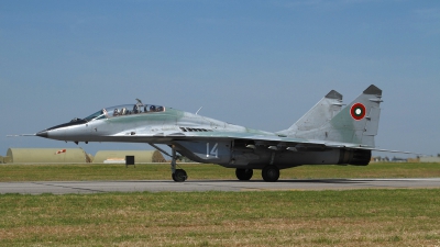 Photo ID 113444 by Thomas Ziegler - Aviation-Media. Bulgaria Air Force Mikoyan Gurevich MiG 29UB 9 51, 14