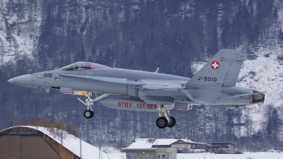 Photo ID 113493 by Lukas Kinneswenger. Switzerland Air Force McDonnell Douglas F A 18C Hornet, J 5010