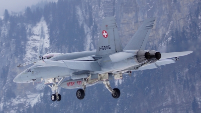 Photo ID 113506 by Lukas Kinneswenger. Switzerland Air Force McDonnell Douglas F A 18C Hornet, J 5006
