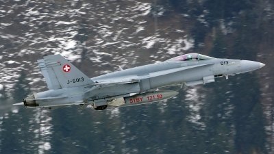 Photo ID 113579 by Lukas Kinneswenger. Switzerland Air Force McDonnell Douglas F A 18C Hornet, J 5013